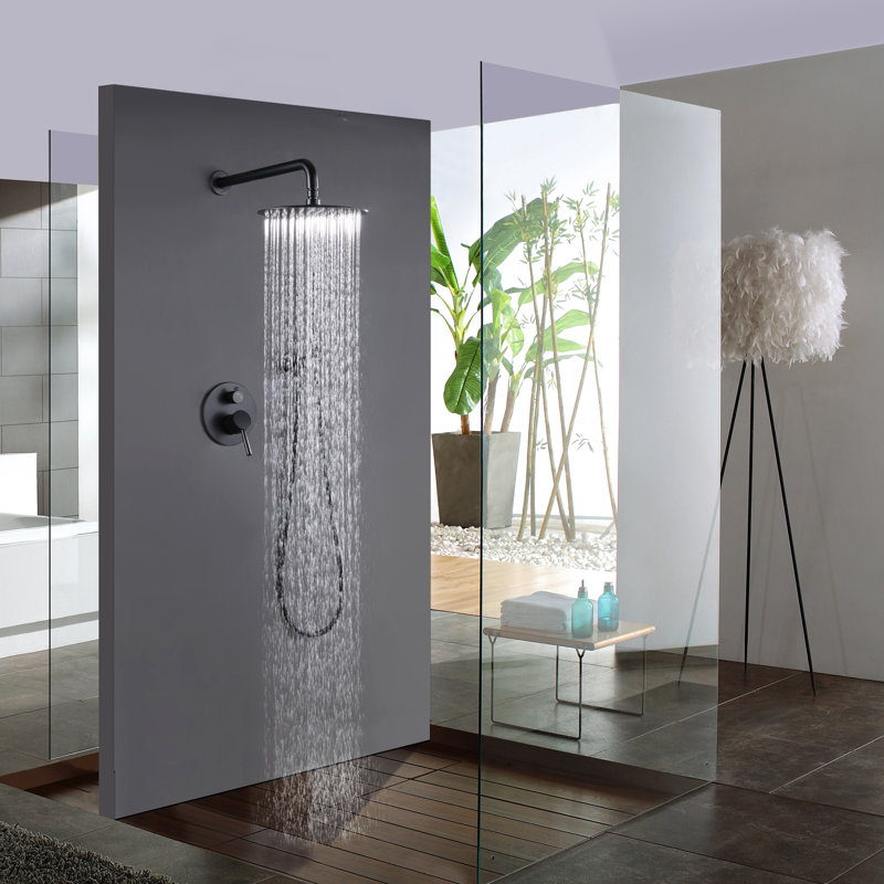 Selected Two Handles Shower Faucet RoughIn Valve & Reviews Wayfair